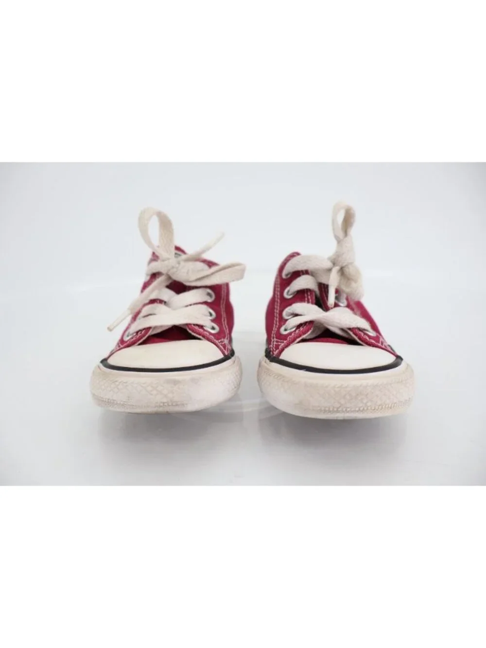 Converse Chuck Taylor All Star Double Tongue Low Top Toddler Size 5 Red Girl